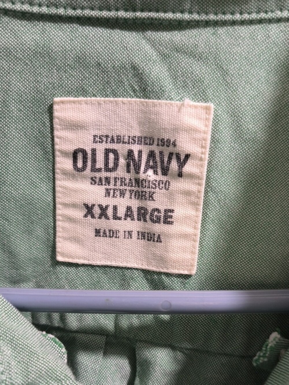 Old Navy Mint Green Casual Button-Down Shirt - Picture 2 of 5